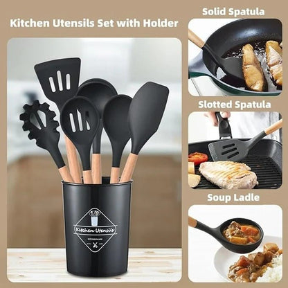 12 Pcs Cooking Utensils Set - Aleenext