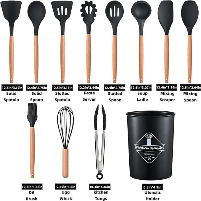 12 Pcs Cooking Utensils Set - Aleenext
