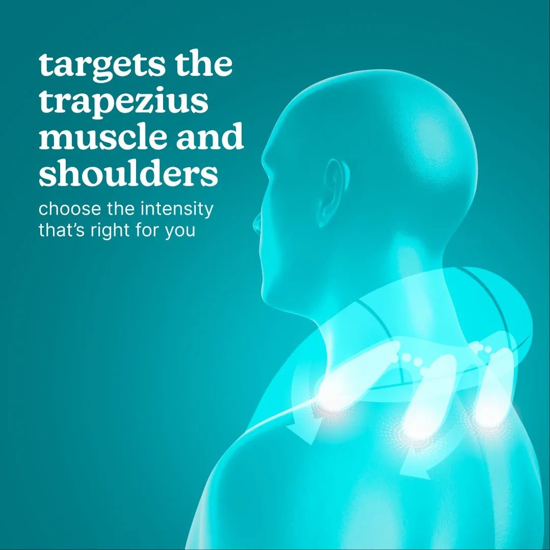 3D Kneading Neck & Back Massager – Deep Tissue Pain Relief - Aleenext