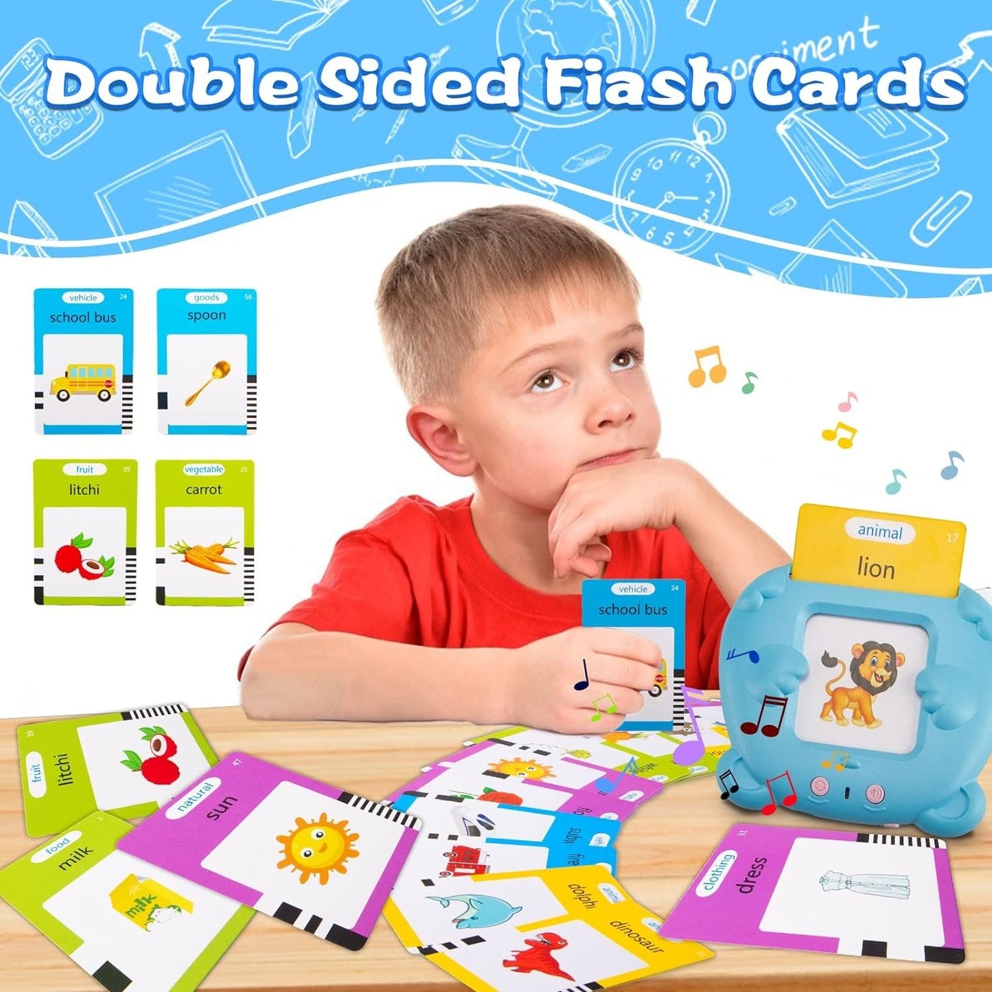 Talking Flash Cards for Kids 🧒