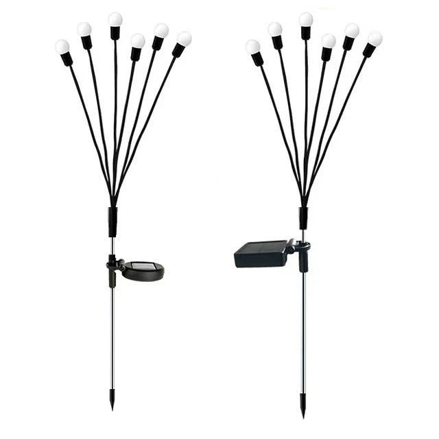 Dual - mode Outdoor Solar Pneumatic Courtyard Garden Atmosphere Lawn Breathing FireFly Ground Plug Lamp - Aleenext