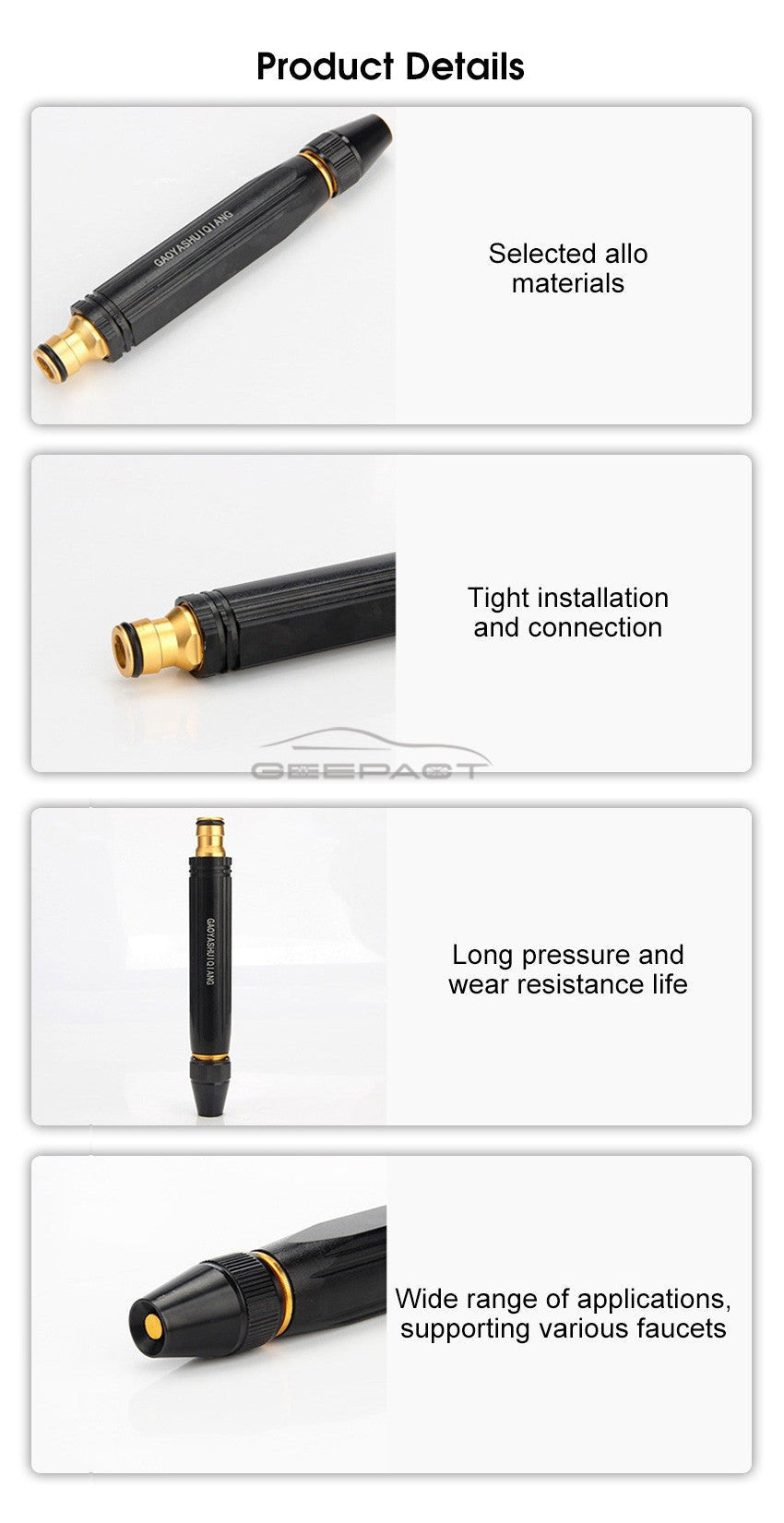 High - Pressure Portable Hose Nozzle - Aleenext