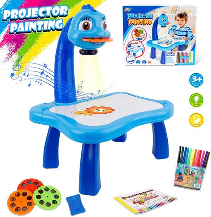LED Projector Art Painting Table for Kids