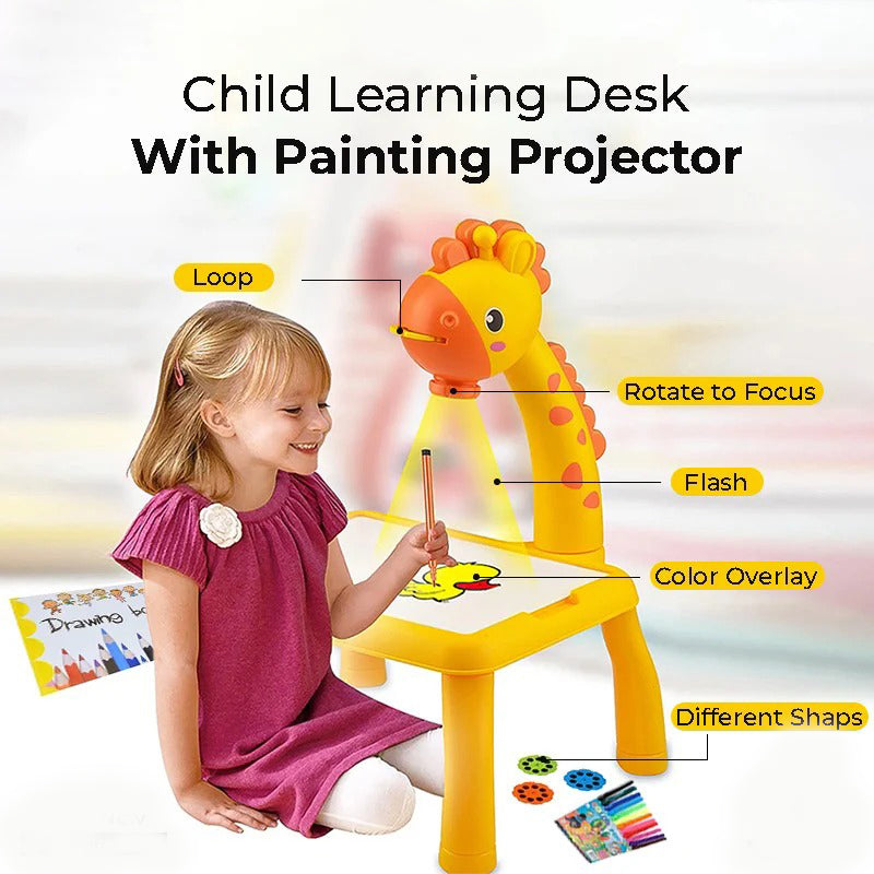 LED Projector Art Painting Table for Kids