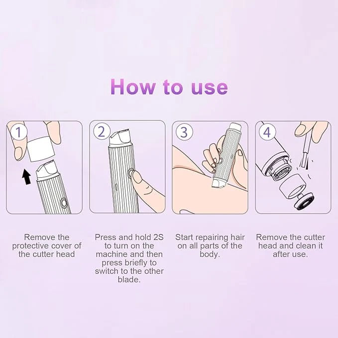 2 in 1 Women Body Shaver