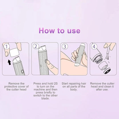 2 in 1 Women Body Shaver