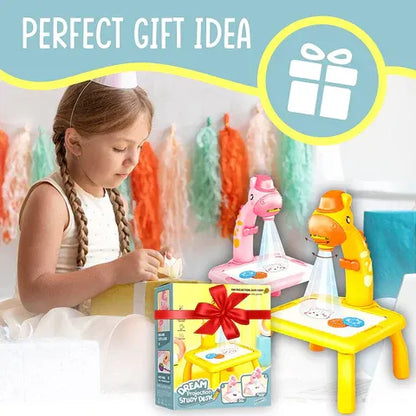 LED Projector Art Painting Table for Kids