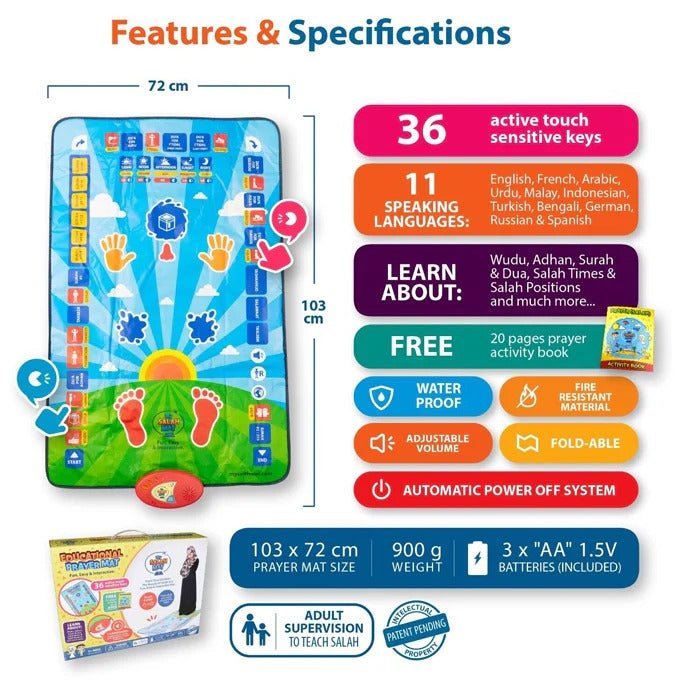 Islamic Mat for Children Education - Aleenext