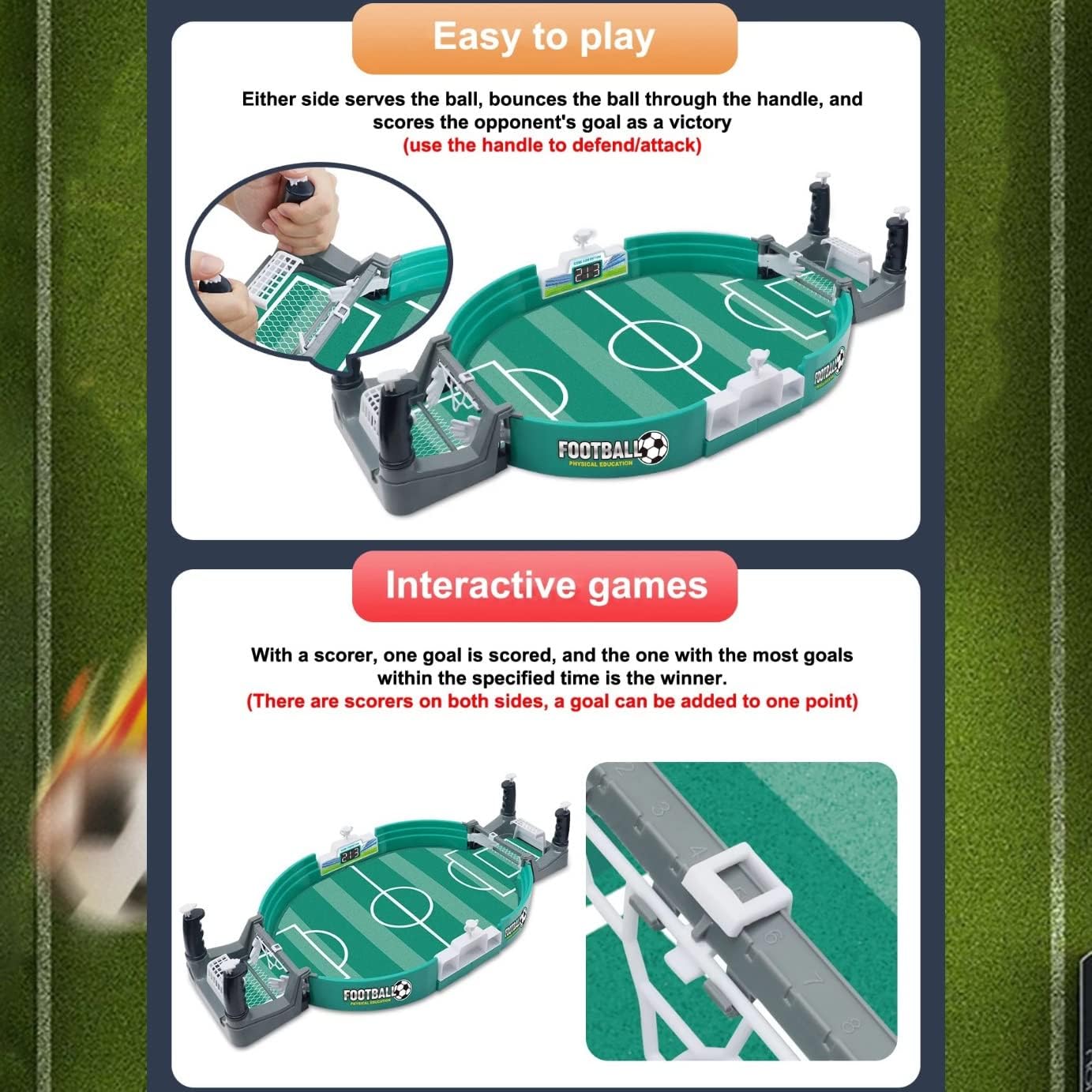 Mini Foosball Table Game ⚽