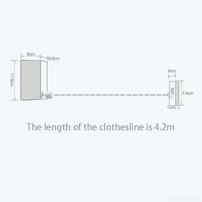 Telescopic Clothesline Clothes Drying Rope - Aleenext