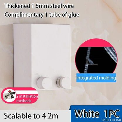 Telescopic Clothesline Clothes Drying Rope - Aleenext