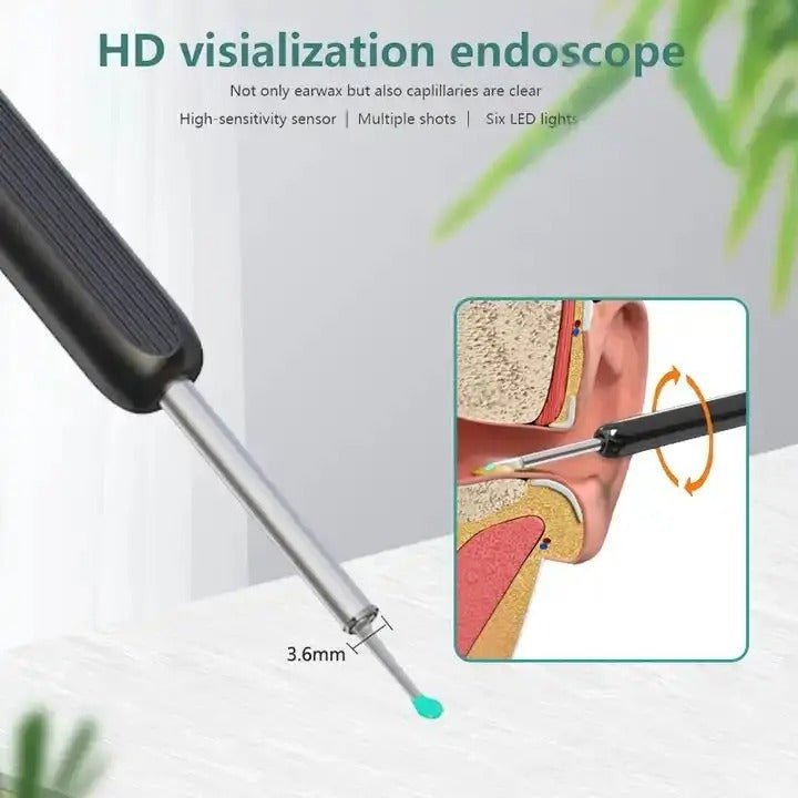 Wireless Earwax Removal Kit with HD Otoscope - Aleenext